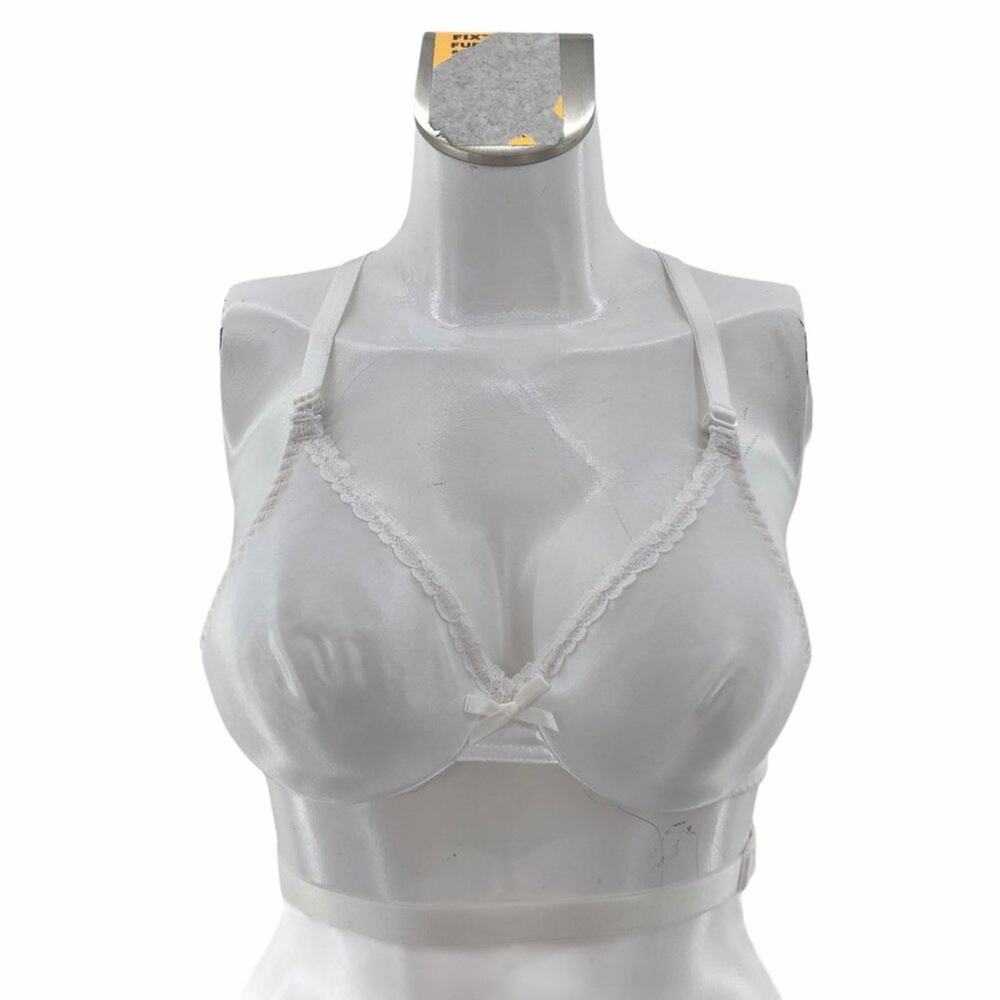 American VINTAGE Empire Intimates 32A White Convertible Strap Bridal Bra A01